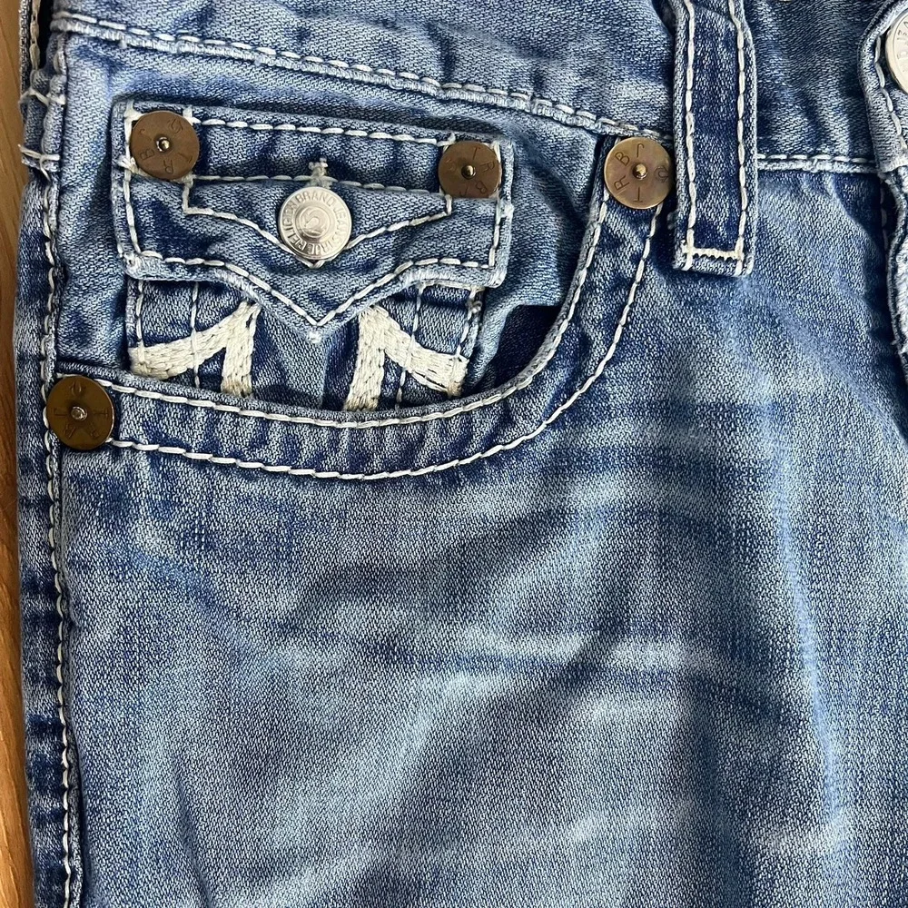 Vintage Y2K True Religion Jeans USA Mens 31X32 Rainbow Ricky Baggy Loose Fit